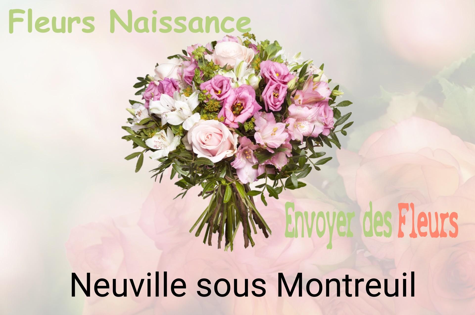 Bouquet de fleurs de naissance livré à Neuville-sous-Montreuil