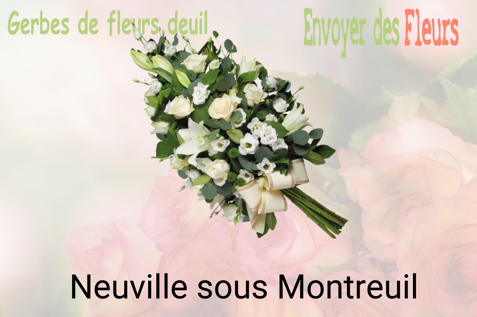 Gerbe de fleurs de deuil livrée à Neuville-sous-Montreuil